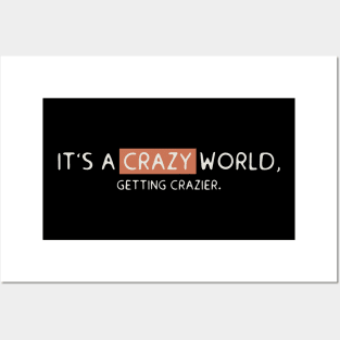 It’s a crazy world Posters and Art